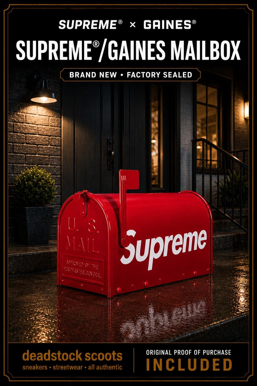 Supreme Gaines Janzer Mailbox Red FW25A19 Made in USA